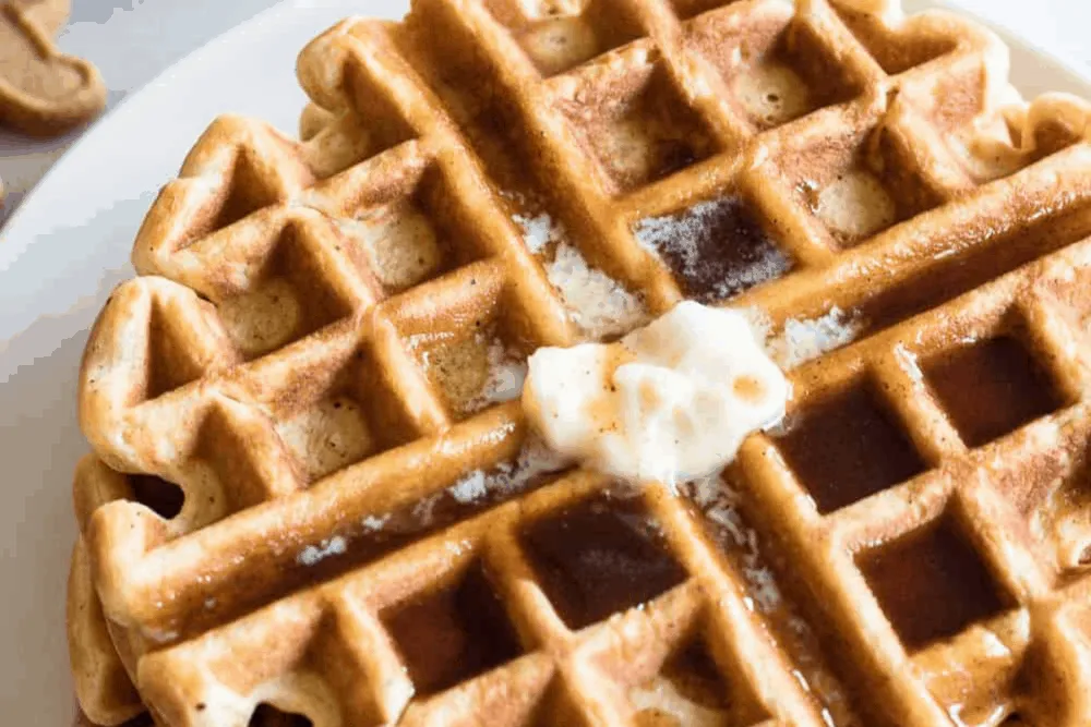 Scratch Eggnog Waffles