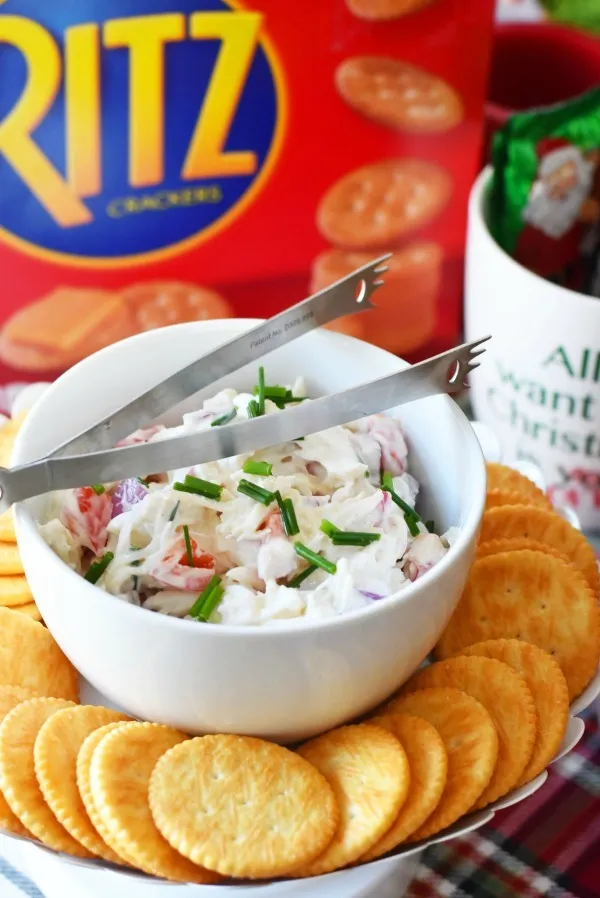 Seafood On A Cracker Appetizers