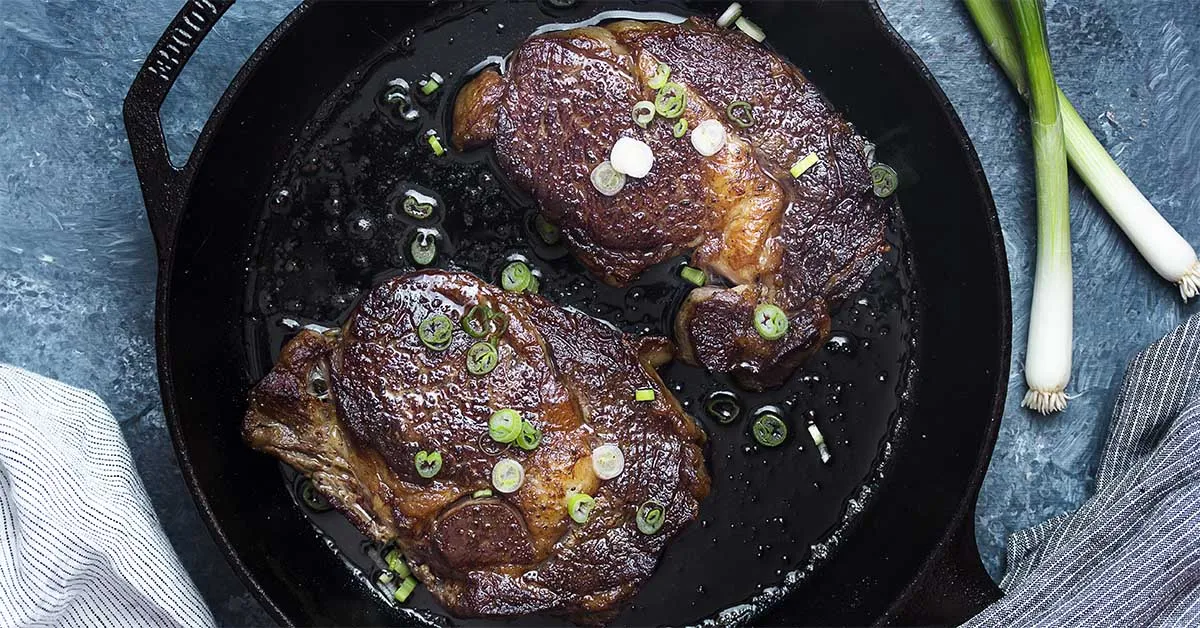 Seared Strip Steaks With Horseradish