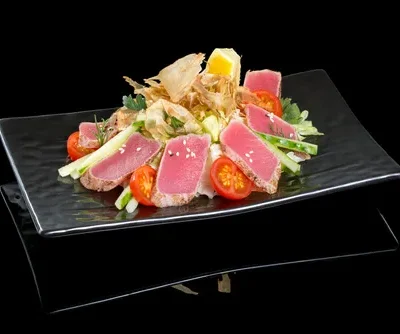 Seared Tuna Salad With Wasabi Butter Sauce