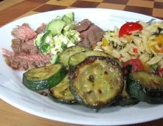 Seasoned Zucchini In A Skillet