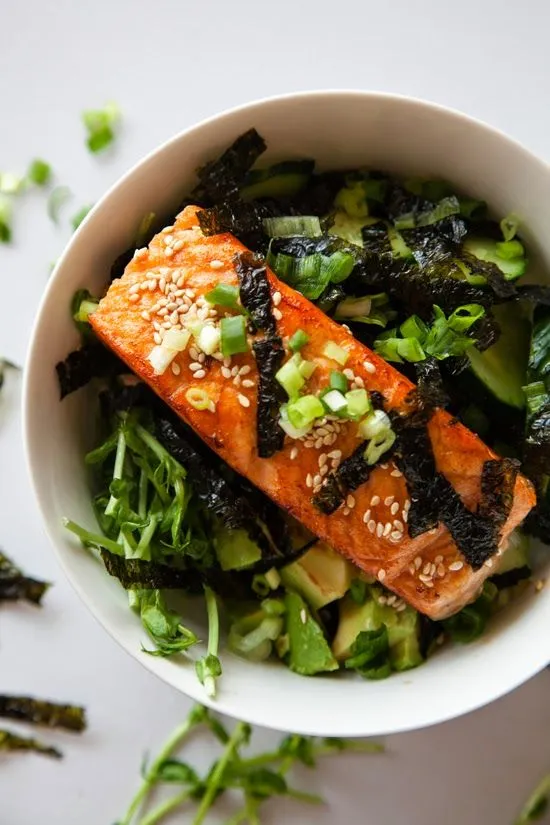 Seattle Asian Salmon Bowls