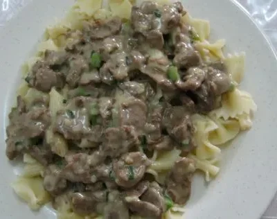 Seitan And Mushroom Stroganoff