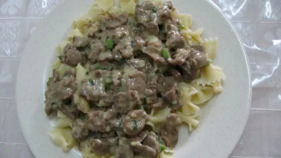 Seitan And Mushroom Stroganoff