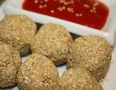 Sesame Crusted Chickpea Patties