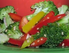 Sesame Honey Marinated Broccoli