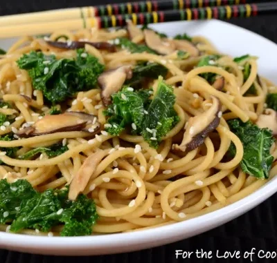 Sesame Noodles With Mushrooms