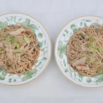 Sesame Noodles With Shredded Chicken