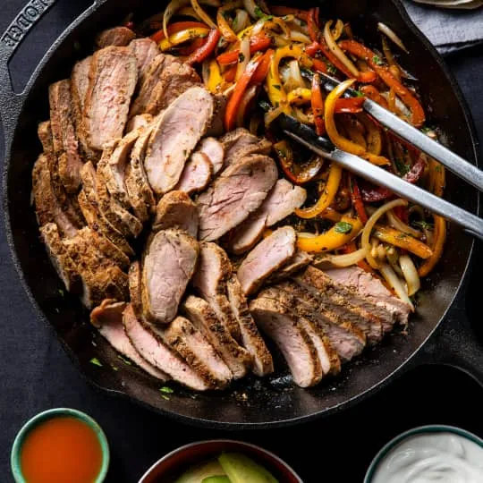 Sesame Pork Fajitas