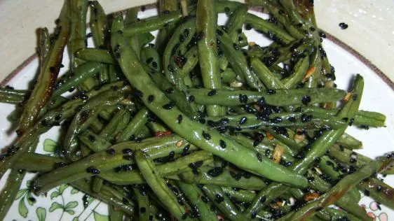 Sesame Roasted Green Beans