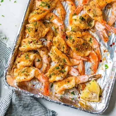 Sheet Pan Shrimp Oreganata