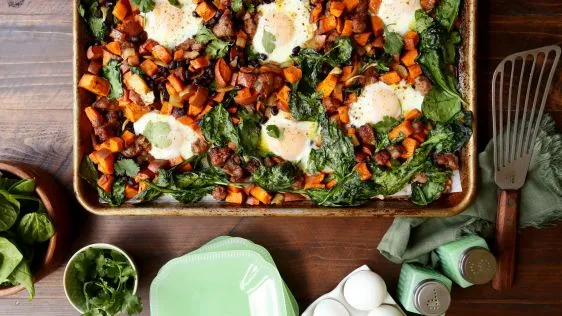 Sheet Pan Sweet Potato Breakfast Hash