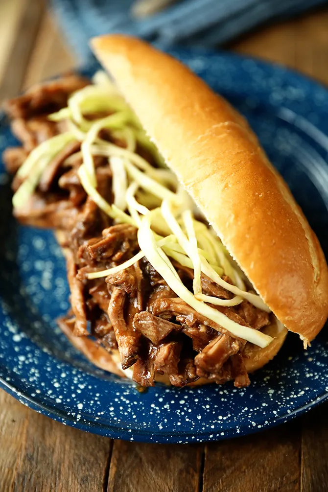 Shredded Roast Beef Poboys