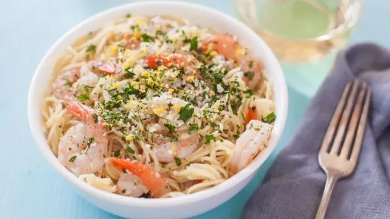 Shrimp And Angel Hair Pasta