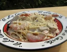 Shrimp And Mushroom Linguini With