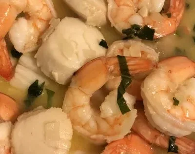 Shrimp And Scallop Scampi