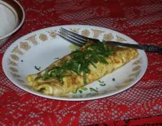 Shrimp And Spinach Omelet