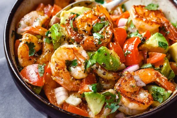 Shrimp, Avocado And Tomato Salad