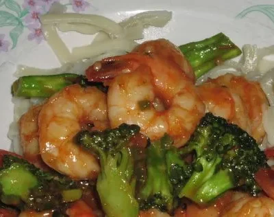 Shrimp &Amp; Broccoli In Chili Sauce 9 Ww Pts