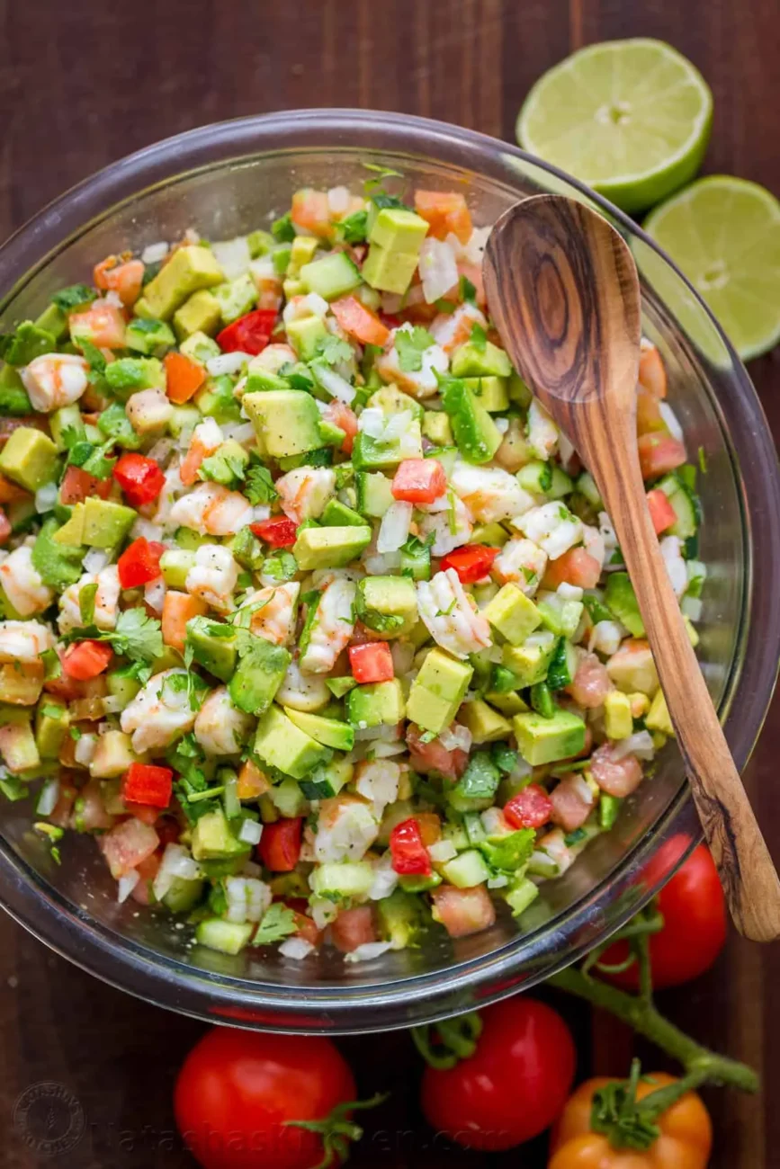 Shrimp Ceviche And Avocado Salad