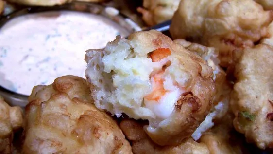 Shrimp- Eggplant Beignets With