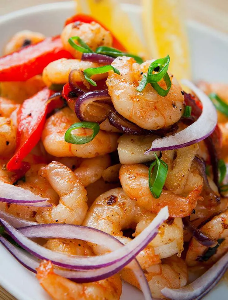 Shrimp & Peppers Stir Fry