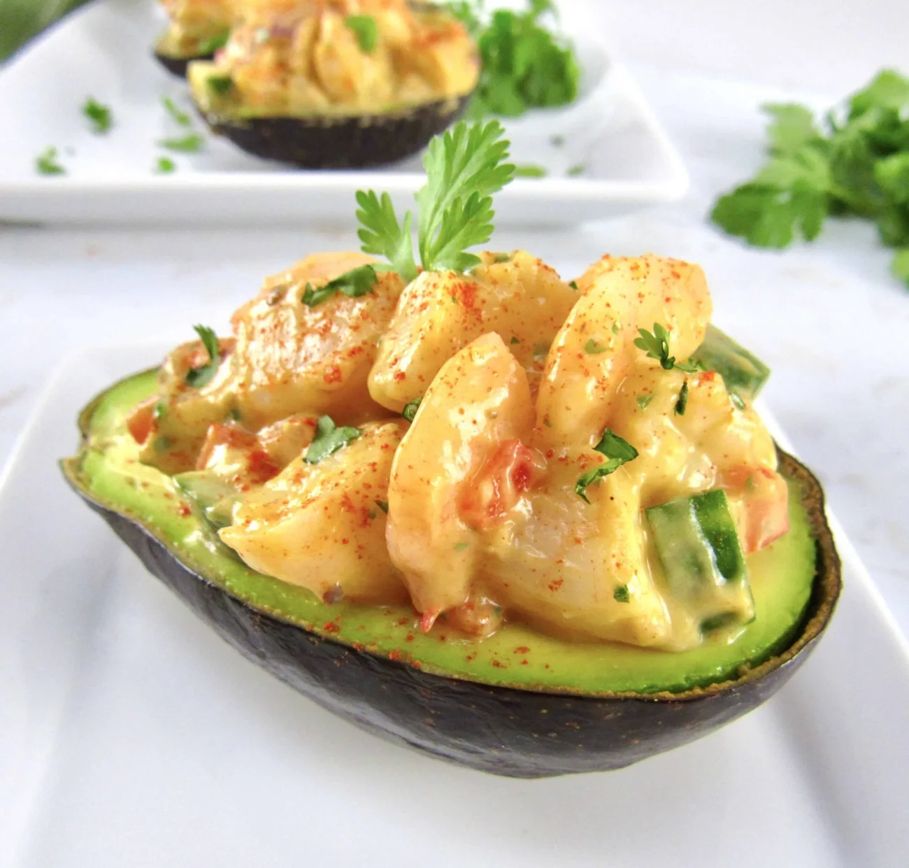 Shrimp Salad Stuffed Avocados Recipe