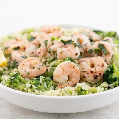 Shrimp Scampi With Broccoli Orzo