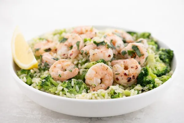 Shrimp Scampi With Broccoli Orzo