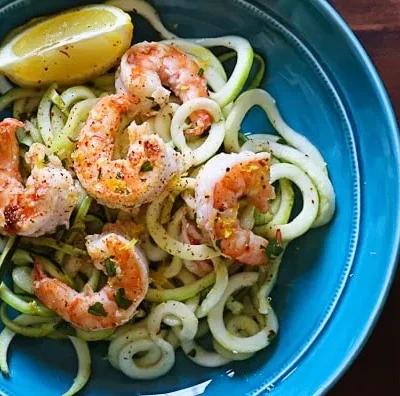 Shrimp Scampi Zoodles For Two