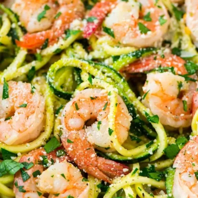 Shrimp Scampi Zoodles For Two