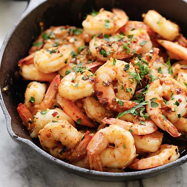 Shrimp Tapas With Garlic & Oil