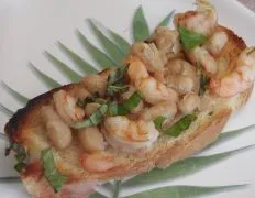 Shrimp &Amp; White Bean Bruschetta