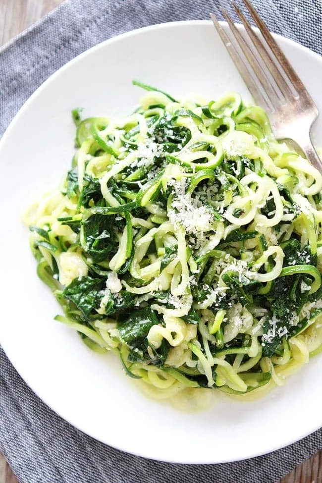 Shrimp Zoodles Parmesan For Two