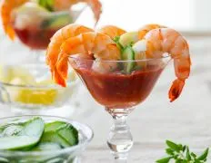 Shrimps With Cocktail Sauce