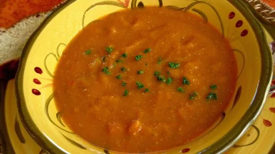 Silky Spicy Carrot Soup