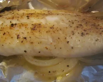 Simple Baked Fish In Foil Ww