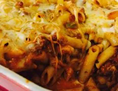 Simple Baked Mostaccioli