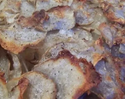 Simple Crunchy Potato And Onion Casserole