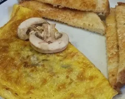 Simple Mushroom Omelette