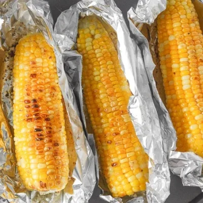 Simple Oven Roasted Corn On The Cob