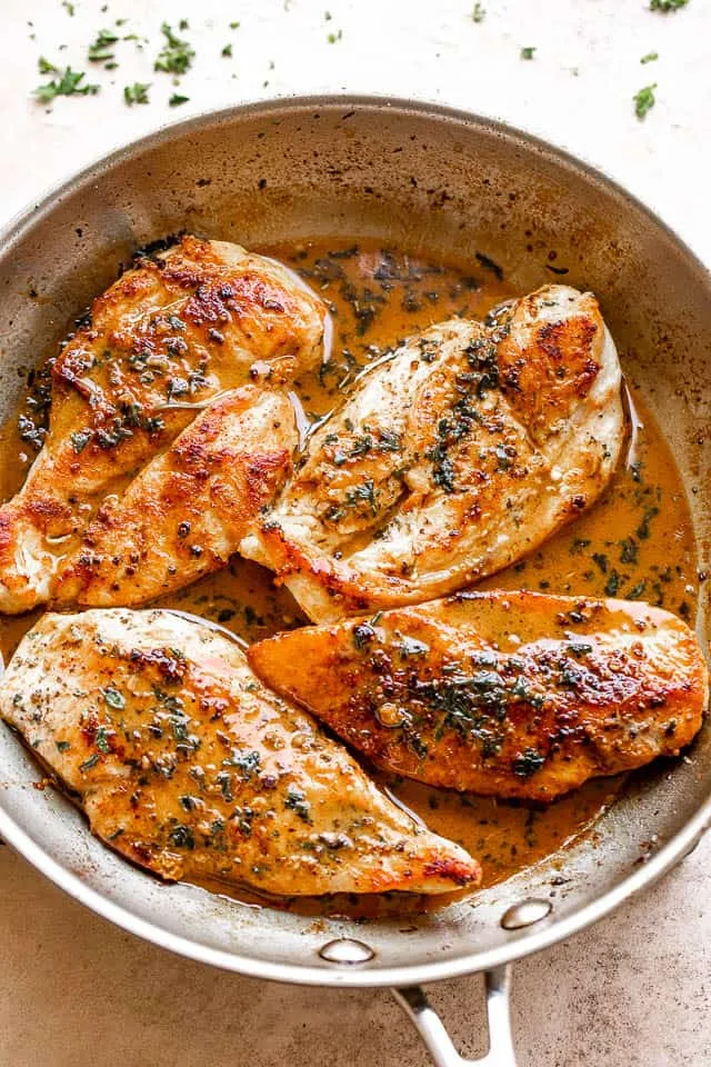 Simple Pan Fried Chicken Breasts