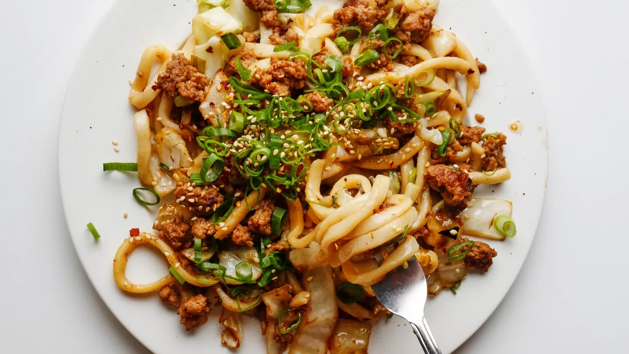 Simple Stir Fried Udon