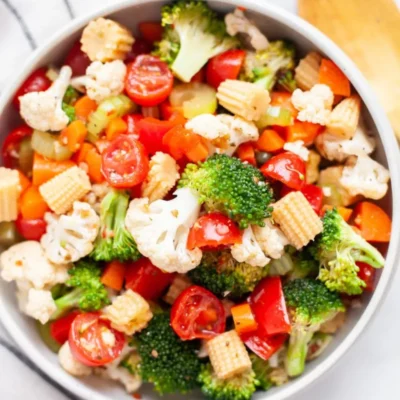 Simple Triple Marinated Vegetable Salad