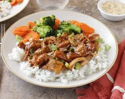 Six Sisters Slow Cooker Honey Sesame Chicken