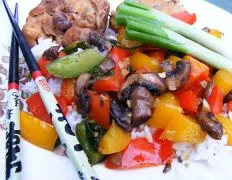 Sizzling Mushroom And Bell Pepper Stir-Fry Delight