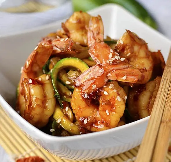 Sizzling Sesame Shrimp with a Spicy Twist