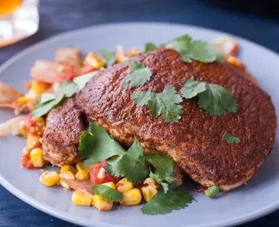 Sizzling Spicy Pork Chops Made In A Skillet