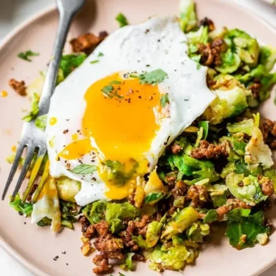 Sizzling Spicy Pork And Brussels Sprout Bowls