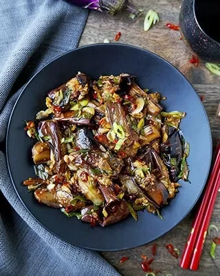 Sizzling Szechuan Eggplant Delight